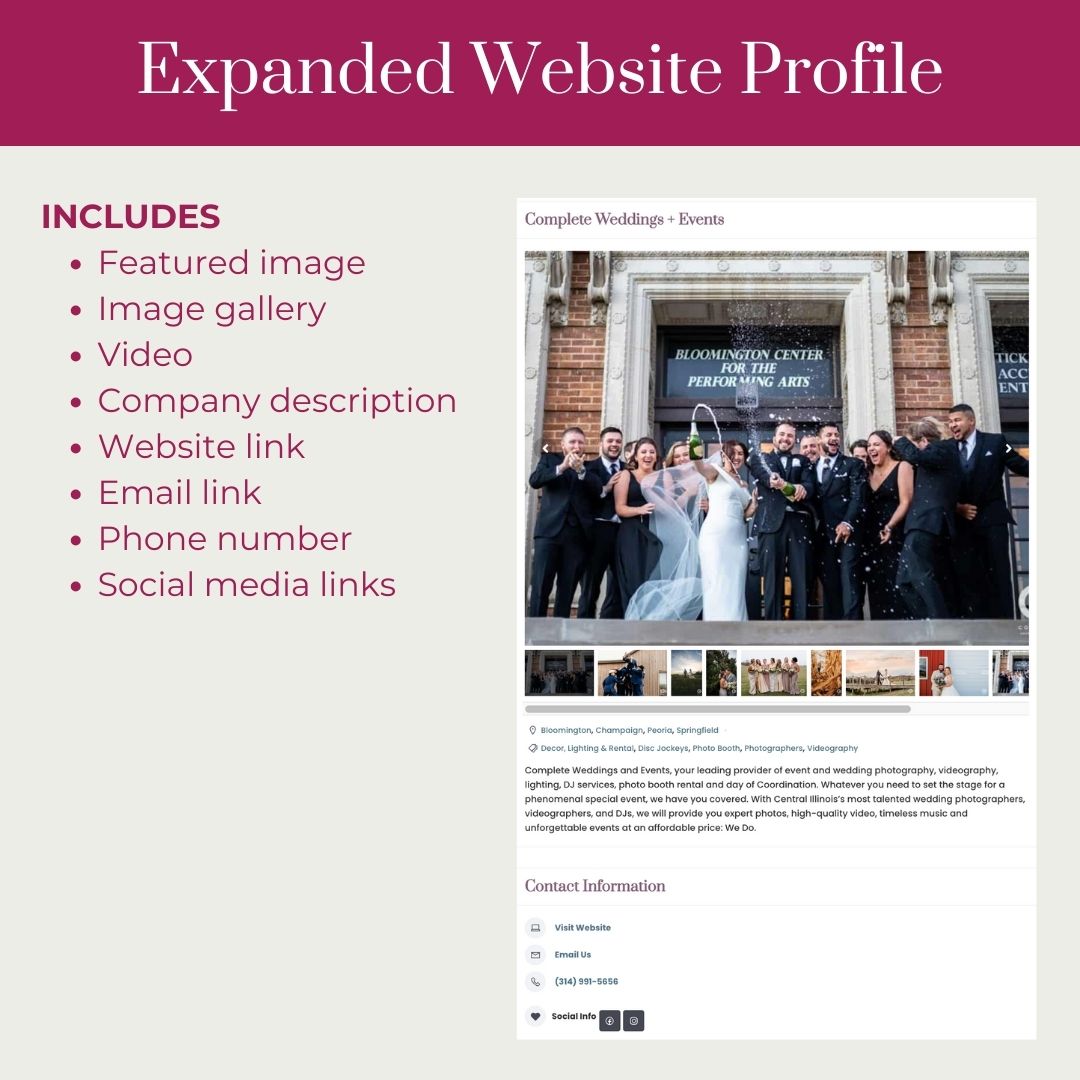 Expanded Website Listing